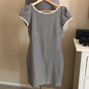 Juicy couture striped fitted dress